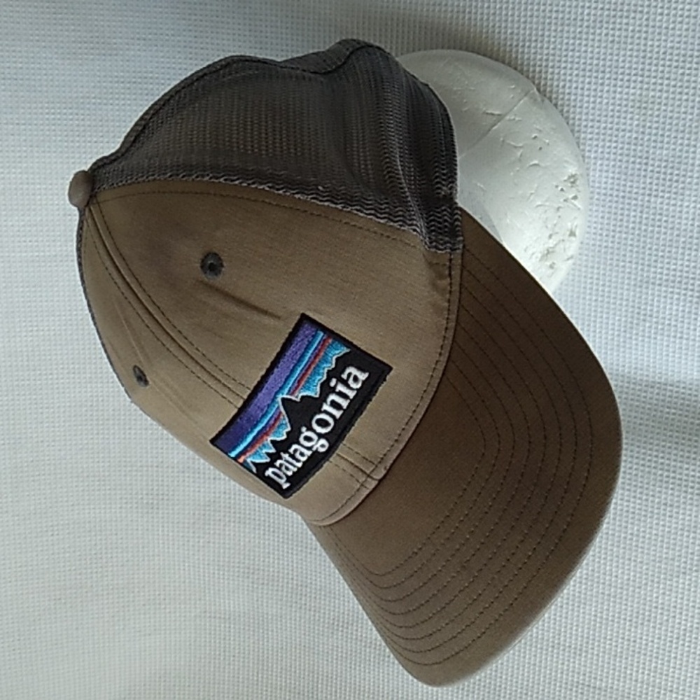 Patagonia P-6 Trucker Mountain Logo Grey Hat OS